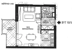 Pronájem bytu 1+kk, Praha - Libeň, Podvinný mlýn, 47 m2