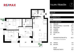 Prodej bytu 4+kk, Praha - Strašnice, Zvěřinova, 84 m2