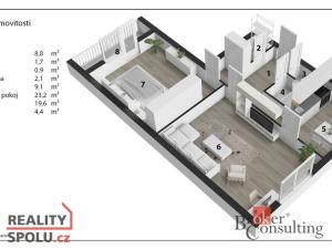 Prodej bytu 2+1, Chrudim, 78 m2