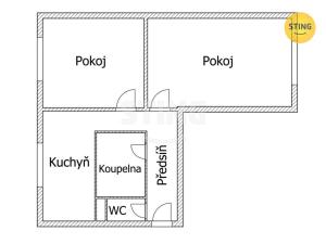 Prodej bytu 2+1, Žďár nad Sázavou, Brodská, 61 m2