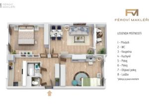 Prodej bytu 3+1, Ostrava, Volgogradská, 70 m2