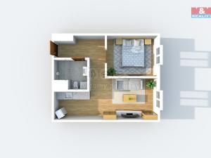 Prodej bytu 2+kk, Teplice - Trnovany, Trnovanská, 39 m2