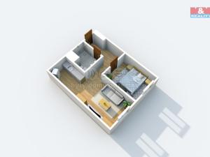 Prodej bytu 2+kk, Teplice - Trnovany, Trnovanská, 39 m2