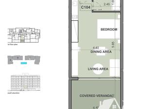 Prodej bytu 1+kk, Lemesos, Kypr, 38 m2