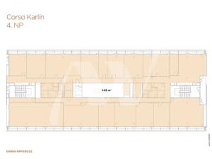 Pronájem kanceláře, Praha - Karlín, Křižíkova, 436 m2