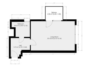 Pronájem bytu 1+kk, Praha - Michle, U plynárny, 37 m2