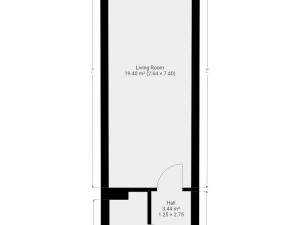 Pronájem bytu 1+kk, Praha - Kyje, Za černým mostem, 27 m2