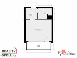Prodej bytu 1+kk, Plzeň - Bolevec, Kralovická, 32 m2