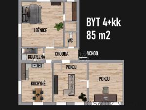 Pronájem bytu 3+1, Praha, U Královské louky, 85 m2