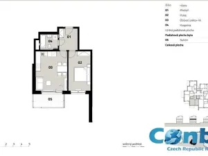 Pronájem bytu 2+kk, Praha - Modřany, Zlochova, 46 m2