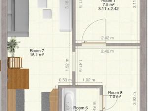 Pronájem bytu 2+kk, Kladno - Kročehlavy, Švédská, 43 m2