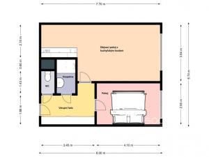 Pronájem bytu 2+kk, Praha - Horní Měcholupy, Nad přehradou, 45 m2