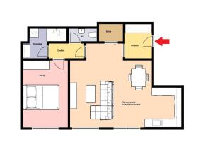 Pronájem bytu 2+kk, Praha - Žižkov, Krásova, 63 m2
