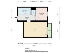 Prodej bytu 1+1, Nová Cerekev, 35 m2