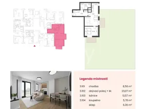Prodej bytu 2+kk, Kolín, Pražská, 61 m2