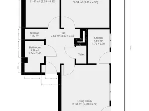 Pronájem bytu 3+kk, Praha - Kolovraty, Preislerova, 70 m2