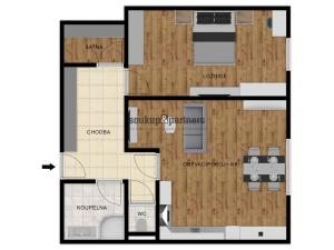 Pronájem bytu 2+kk, Jesenice, Cedrová, 69 m2