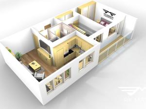 Pronájem bytu 3+kk, Praha - Prosek, Jablonecká, 60 m2