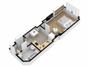 Pronájem bytu 2+kk, Praha - Žižkov, Jeronýmova, 37 m2