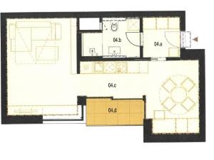 Pronájem bytu 1+kk, Brno - Veveří, Slovákova, 45 m2