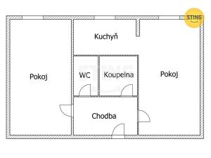 Pronájem bytu 2+kk, Příbor, Jičínská, 52 m2