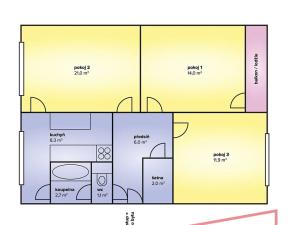 Prodej bytu 3+1, Brno, Letovická, 79 m2