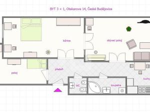 Pronájem bytu 3+1, České Budějovice - České Budějovice 3, Otakarova, 74 m2