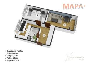 Pronájem bytu 2+1, Chomutov, Blatenská, 54 m2