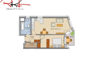 Pronájem bytu 2+kk, Praha, Zakšínská, 60 m2