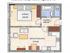 Pronájem bytu 2+kk, Praha - Stodůlky, Rotavská, 43 m2