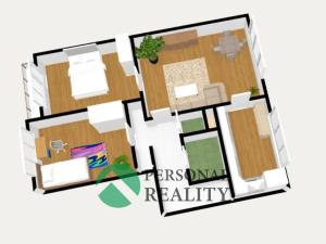 Pronájem bytu 3+1, Praha - Hlubočepy, Renoirova, 69 m2