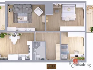 Prodej bytu 3+1, Nemanice, 70 m2