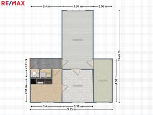 Prodej bytu 3+1, Semily, Luční, 65 m2