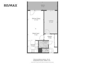Prodej bytu 2+kk, Praha - Chodov, Hrabákova, 44 m2
