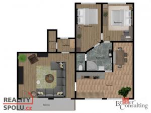 Prodej bytu 3+1, Kladno - Kročehlavy, Litevská, 91 m2