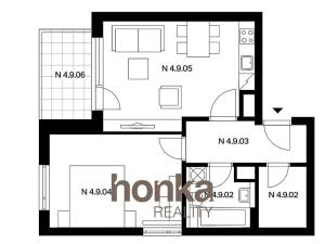 Prodej bytu 2+kk, Praha - Vysočany, Strnadových, 65 m2