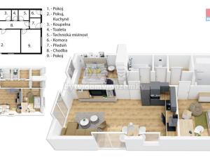 Prodej bytu 3+kk, Žáky - Štrampouch, 86 m2