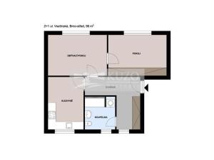 Pronájem bytu 2+1, Brno, Vsetínská, 56 m2