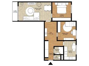 Pronájem bytu 3+1, České Budějovice, J. Bendy, 78 m2