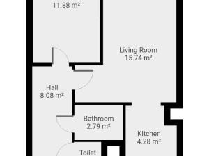 Pronájem bytu 2+kk, Praha - Chodov, Podjavorinské, 45 m2