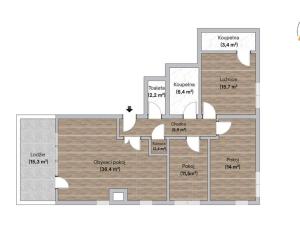 Prodej bytu 4+kk, Praha - Vysočany, Pod Harfou, 108 m2