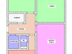 Prodej bytu 3+1, Trutnov, Za Komínem, 73 m2