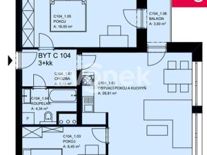 Pronájem bytu 3+kk, Fryšták - Horní Ves, Komenského, 70 m2