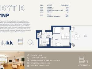 Prodej bytu 1+kk, Praha, 37 m2