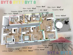 Prodej bytu 3+kk, Dlouhá Ves, 70 m2