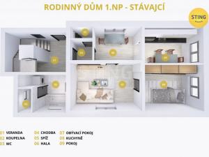Prodej rodinného domu, Dolní Lhota, Hořínůška, 135 m2