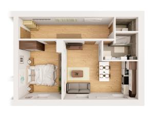 Prodej bytu 2+kk, Líšťany - Hunčice, 46 m2