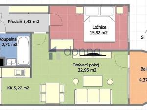 Pronájem bytu 2+kk, Praha, Pastevců, 55 m2