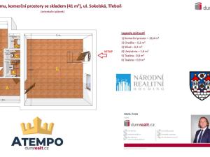 Pronájem obchodního prostoru, Třeboň - Třeboň II, Sokolská, 41 m2