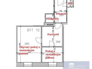 Pronájem bytu 2+1, Praha - Libeň, Kotlaska, 43 m2